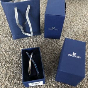 Swarovski cuff cross crystal bracelet NEW